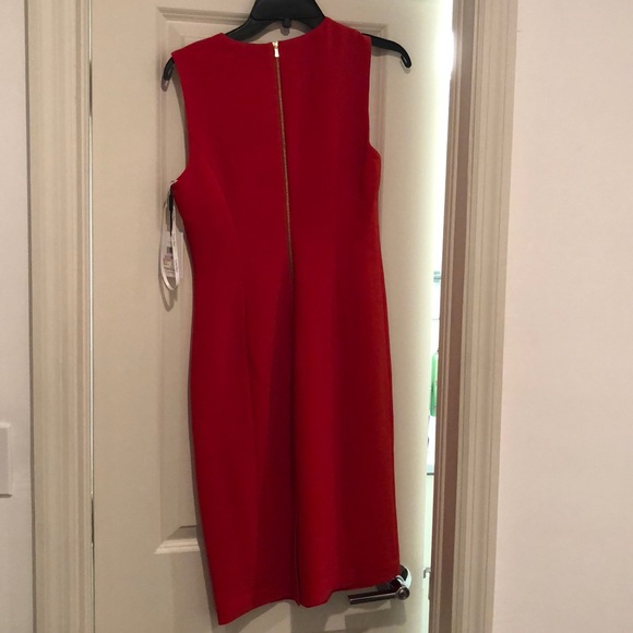 Calvin Klein Red Dress WITH TAGS. Never worn. - Picture 2 of 2